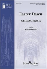 Easter Dawn SATB choral sheet music cover